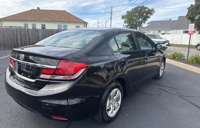 2HGFB2F54DH574283 - 2013 HONDA CIVIC LX Սև լուսանկար 4