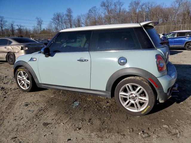 WMWSV3C53BTY24446 - 2011 MINI COOPER S TURQUOISE photo 2