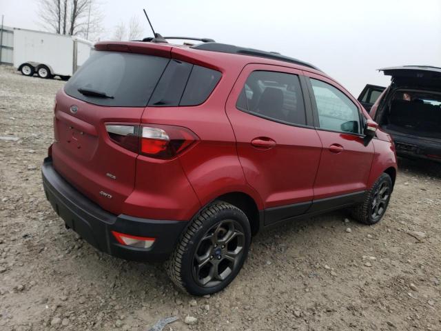 MAJ6P1CL4JC226274 - 2018 FORD ECOSPORT SES RED photo 3