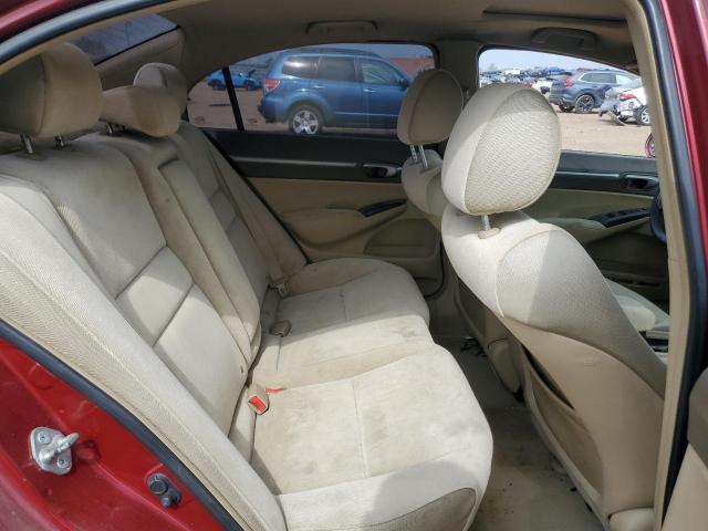 1HGFA16856L046314 - 2006 HONDA CIVIC EX RED photo 10