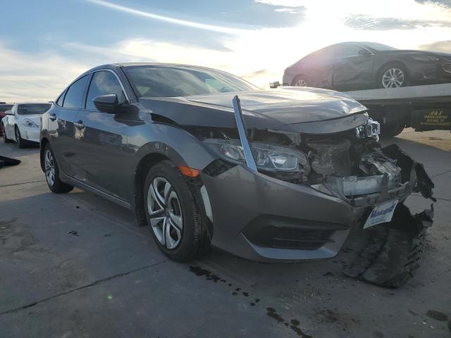 19XFC2F56JE031598 - 2018 HONDA CIVIC LX GRAY photo 4