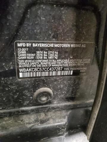 WBAKC8C57CC437287 - 2012 BMW 750 LXI CHARCOAL photo 12