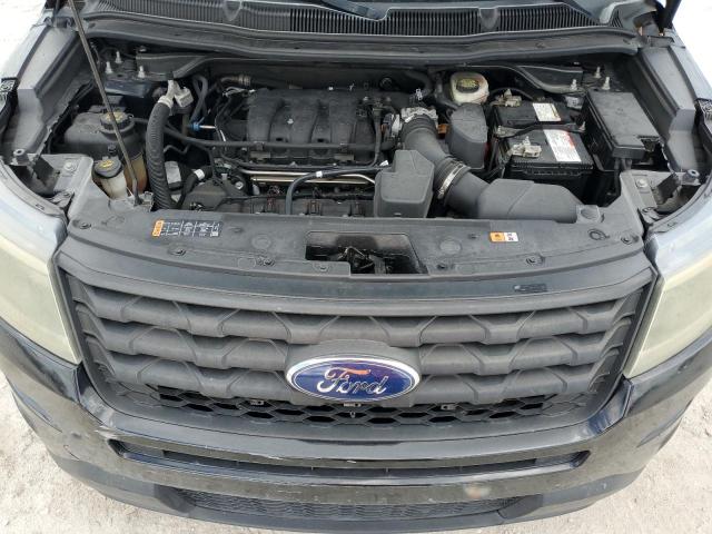1FM5K8AR3GGC91604 - 2016 FORD EXPLORER POLICE INTERCEPTOR Czarny zdjęcie 12