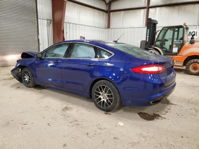 3FA6P0H90DR155202 - 2013 FORD FUSION SE BLUE photo 2