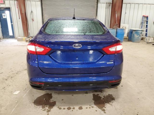 3FA6P0H90DR155202 - 2013 FORD FUSION SE BLUE photo 6