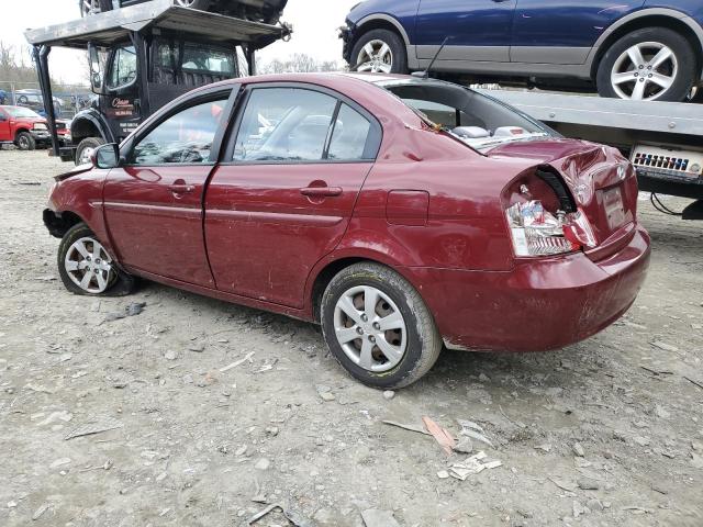 KMHCN4AC7AU468330 - 2010 HYUNDAI ACCENT GLS BURGUNDY photo 2