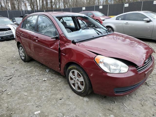 KMHCN4AC7AU468330 - 2010 HYUNDAI ACCENT GLS BURGUNDY photo 4