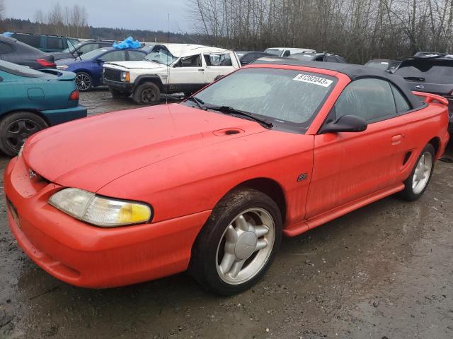 1FALP45T4RF147344 - 1994 FORD MUSTANG GT RED photo 1