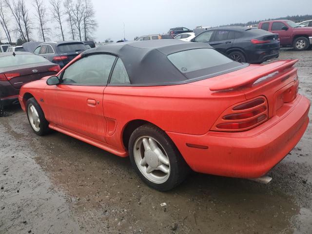 1FALP45T4RF147344 - 1994 FORD MUSTANG GT RED photo 2