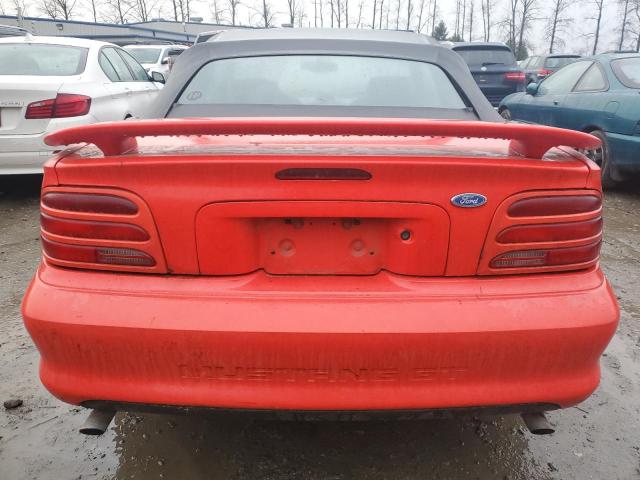 1FALP45T4RF147344 - 1994 FORD MUSTANG GT RED photo 6