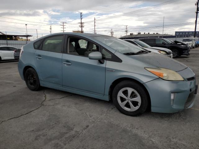 JTDKN3DU6D1683508 - 2013 TOYOTA PRIUS TEAL photo 4