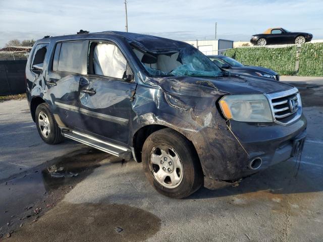 5FNYF3H20CB009862 - 2012 HONDA PILOT LX BLUE photo 4