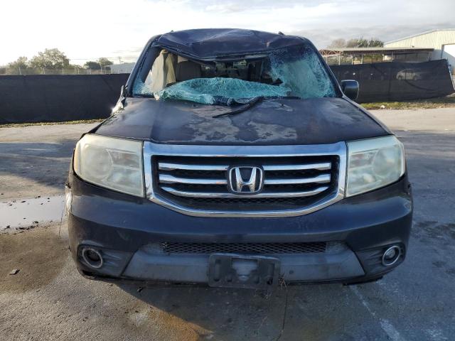 5FNYF3H20CB009862 - 2012 HONDA PILOT LX BLUE photo 5