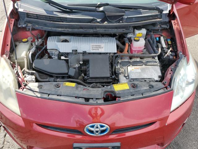 JTDKN3DU4A0041029 - 2010 TOYOTA PRIUS წითელი ფოტო 11