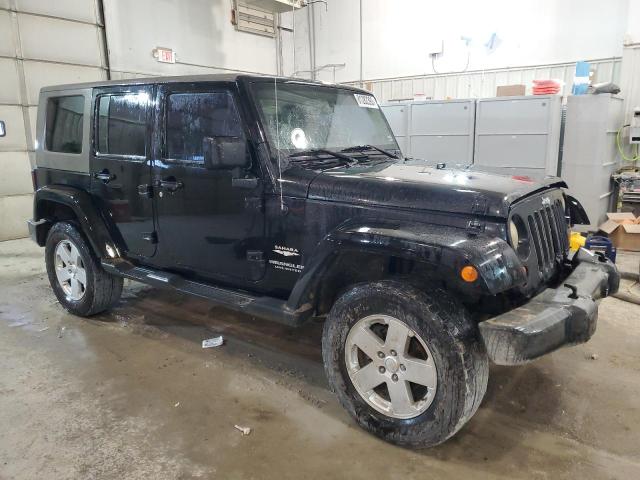 1J4GA59167L208651 - 2007 JEEP WRANGLER SAHARA BLACK photo 4