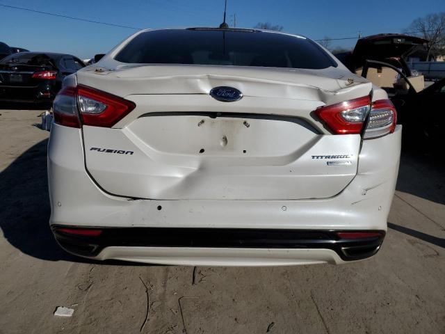 3FA6P0K92ER344668 - 2014 FORD FUSION TITANIUM WHITE photo 6