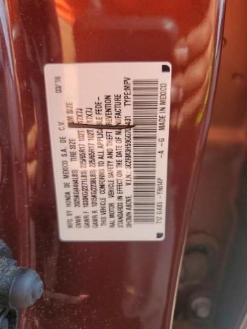 3CZRM3H59GG706431 - 2016 HONDA CR-V EX BURGUNDY photo 12