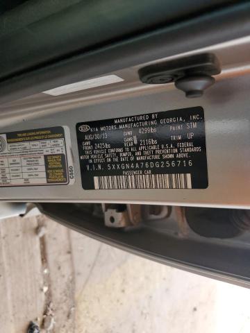 5XXGN4A76DG256716 - 2013 KIA OPTIMA EX GRAY photo 12