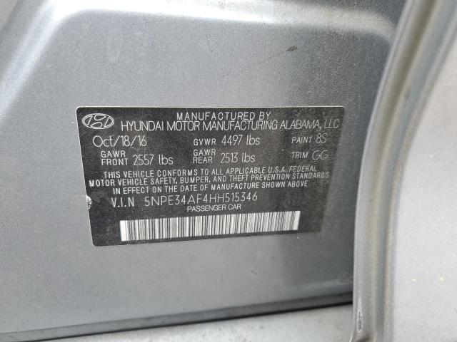 5NPE34AF4HH515346 - 2017 HYUNDAI SONATA SPORT Күміс фото 13