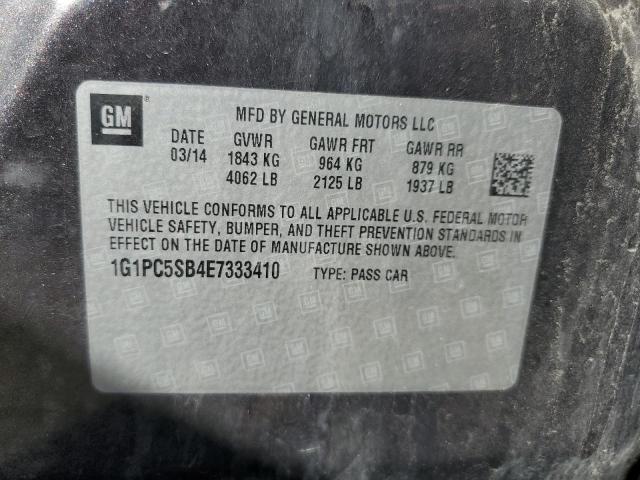 1G1PC5SB4E7333410 - 2014 CHEVROLET CRUZE LT 黑色 照片 12