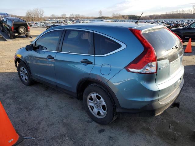 2HKRM3H33EH545373 - 2014 HONDA CR-V LX BLUE photo 2