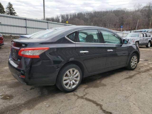 1N4AB7APXEN856019 - 2014 NISSAN SENTRA S BLACK photo 3