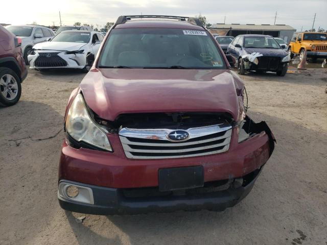 4S4BRBCC2B3379709 - 2011 SUBARU OUTBACK 2.5I PREMIUM BURGUNDY photo 5