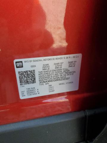 3GNAXKEG0RS232337 - 2024 CHEVROLET EQUINOX LT 红色 照片 13