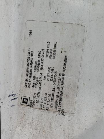 1GBJ7H1JXVJ101624 - 1997 CHEVROLET C-SERIES C7H042 WHITE photo 12