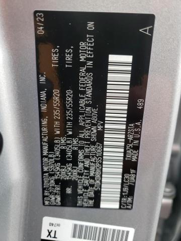 5TDKDRBH2PS510667 - 2023 TOYOTA HIGHLANDER L SILVER photo 13