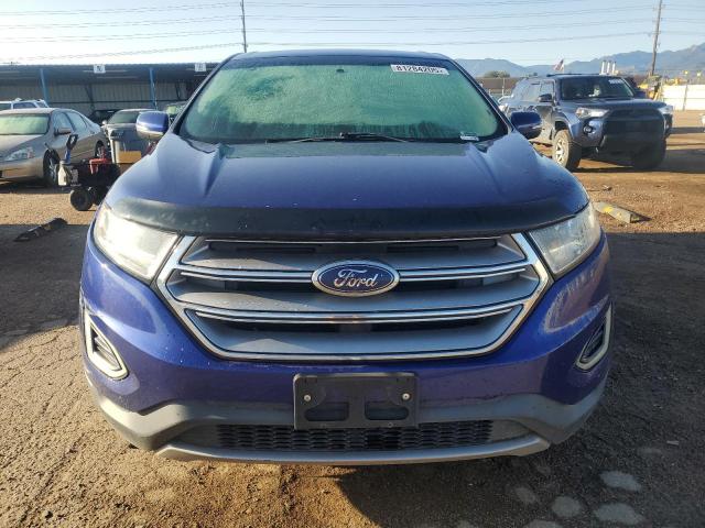 2FMTK4J96FBC39728 - 2015 FORD EDGE SEL BLUE photo 5