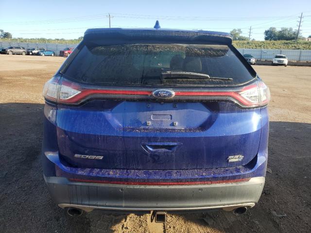 2FMTK4J96FBC39728 - 2015 FORD EDGE SEL BLUE photo 6