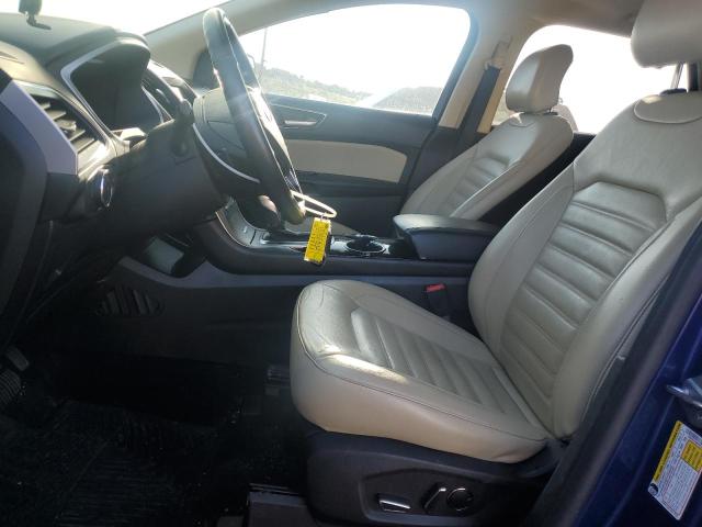 2FMTK4J96FBC39728 - 2015 FORD EDGE SEL BLUE photo 7