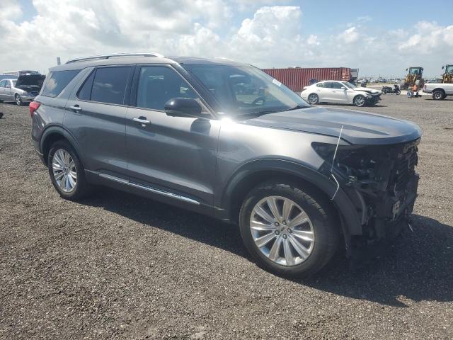 1FMSK7FH6MGB93398 - 2021 FORD EXPLORER LIMITED GRAY photo 4