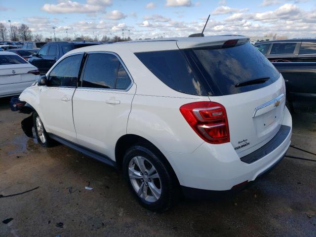 2GNALBEK1H1614502 - 2017 CHEVROLET EQUINOX LS WHITE photo 2