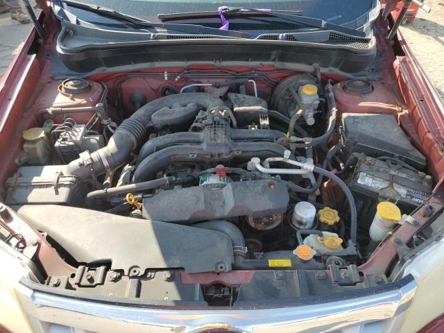 JF2SHADCXBH756873 - 2011 SUBARU FORESTER 2.5X PREMIUM RED photo 12