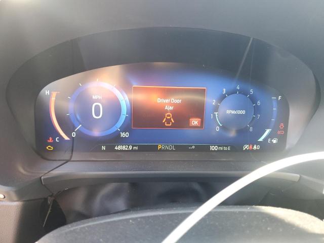 1FMCU0H6XNUB38795 - 2022 FORD ESCAPE SEL BLACK photo 9