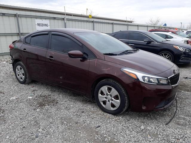 3KPFK4A74JE185475 - 2018 KIA FORTE LX MAROON photo 4