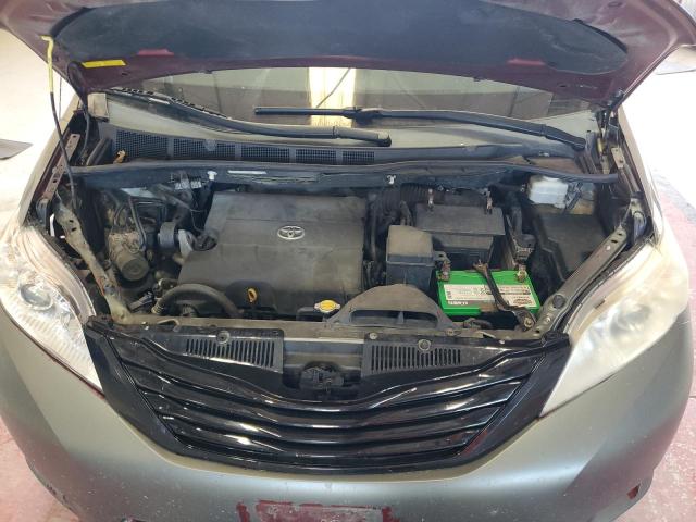 5TDKK3DC8BS117026 - 2011 TOYOTA SIENNA LE გრაფიტი ფოტო 12