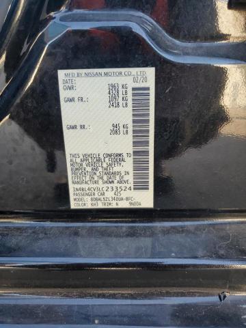 1N4BL4CV3LC233524 - 2020 NISSAN ALTIMA SR შავი ფოტო 13