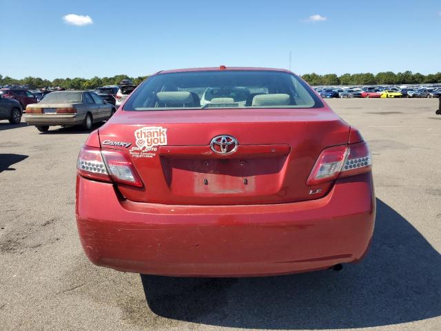 4T4BF3EK6AR025323 - 2010 TOYOTA CAMRY BASE RED photo 6
