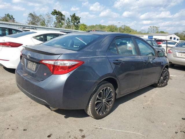 2T1BURHE0FC304431 - 2015 TOYOTA COROLLA L BLUE photo 3