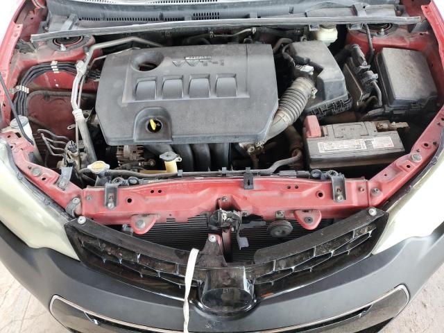 2T1BURHE8GC529584 - 2016 TOYOTA COROLLA L RED photo 11