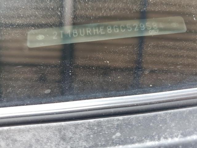 2T1BURHE8GC529584 - 2016 TOYOTA COROLLA L RED photo 12