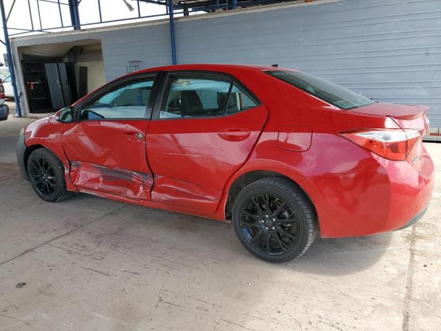 2T1BURHE8GC529584 - 2016 TOYOTA COROLLA L RED photo 2