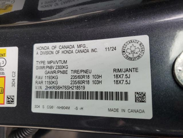 2HKRS6H76SH218519 - 2025 HONDA CR-V EXL BLUE photo 14