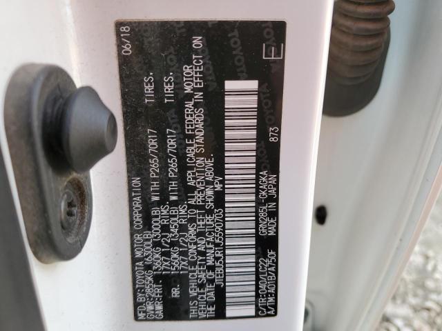 JTEBU5JR1J5590703 - 2018 TOYOTA 4RUNNER SR5/SR5 PREMIUM 白色 照片 14