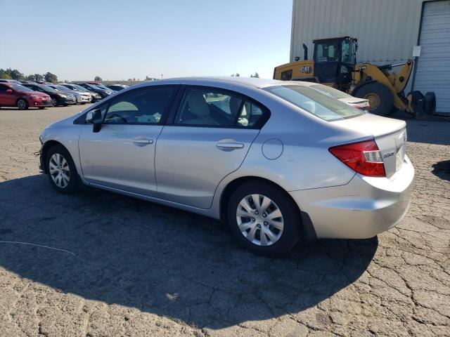 19XFB2F58CE344044 - 2012 HONDA CIVIC LX ვერცხლისფერი ფოტო 2
