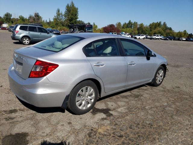 19XFB2F58CE344044 - 2012 HONDA CIVIC LX ვერცხლისფერი ფოტო 3