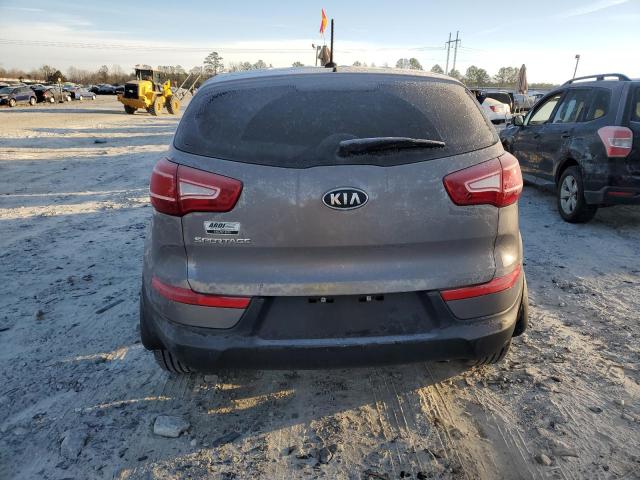 KNDPB3A29C7248463 - 2012 KIA SPORTAGE BASE GRAY photo 6